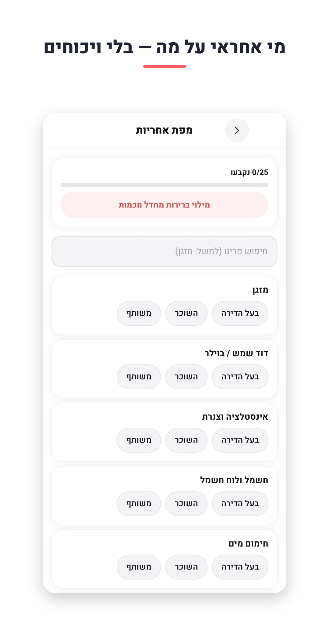 שכר דירה — שקוף ומתועד